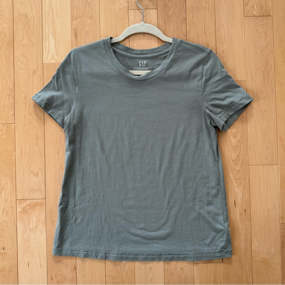 Pale green organic cotton T-shirt - Gap size small